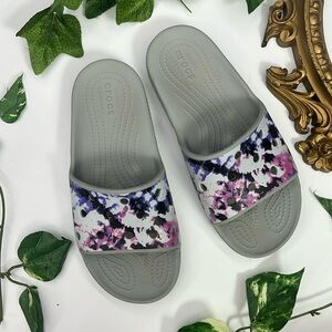 CROCS Purple and Gray Sandals